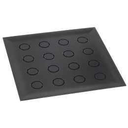 Vassoio Odyssée nero per 16 flûte