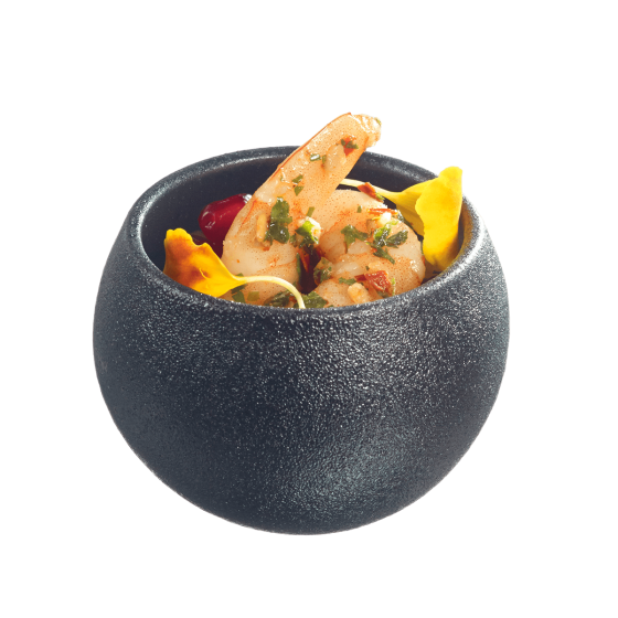 Ciotolina Sph'air Sandy in ceramica nera da 64 ml