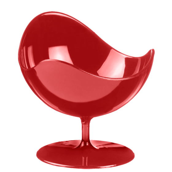 Vasetto Ball Chair rosso PS 50 ml - 5 pacchi da 2