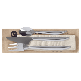 Kit di posate 4/1 in inox leggero