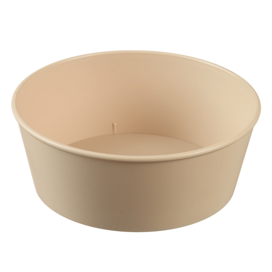 Insalatiera LOOP + coperchio in PP beige chiaro 1.300 ml