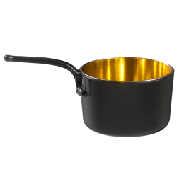 Pentolino Eskoffié nero/oro da 45 ml