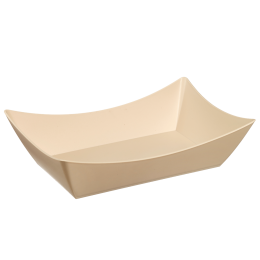 Barquette Snacking LOOP PP beige clair 1000 ml