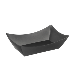 Barquette évasée LOOP PP noir 700 ml