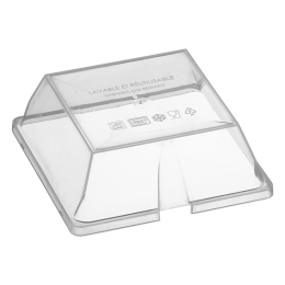 Couvercle PP pour assiette Fluid' PP 250x250 mm