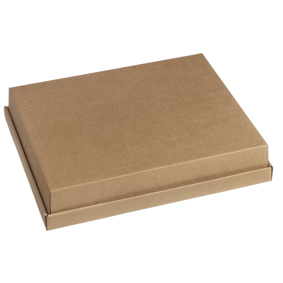 Couvercle pour plateau-repas Ecokraft kraft 355x288x68 mm
