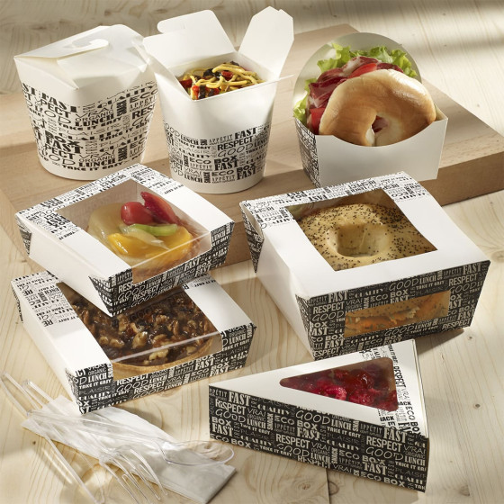 Boîte portion tarte District 155x110x45 mm