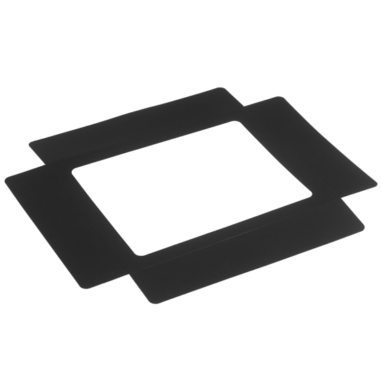 Coperchio nero con finestra per vassoio Fenix 1/2 GN