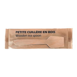 Cucchiaino in legno per gelato da 95 mm confezionato