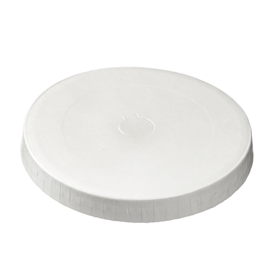 Couvercle carton blanc pour gobelets 400 et 490 ml