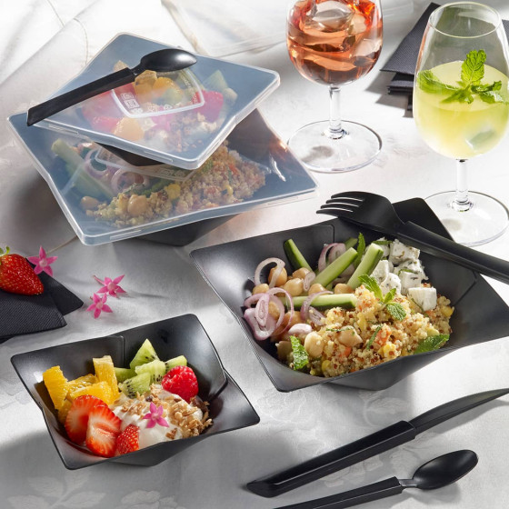 Insalatiera Kalyspo PP nera da 250 ml