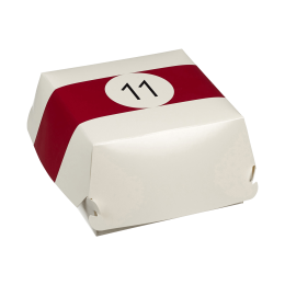 Boîte burger Billard 140x140x70 mm