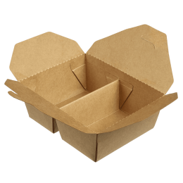 Scatola per il pranzo Ecokraft con 2 scomparti da 400+400 ml