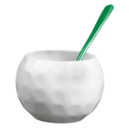 Verrine Sph'air Golf 75 ml + petites cuillières PS - 12 paqu