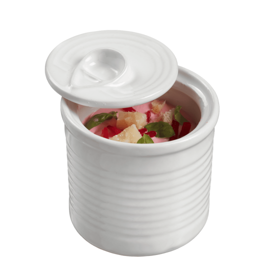 Verrine conserve céramique blanche 100 ml