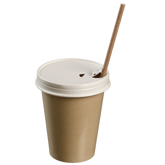 Coperchio carta con apertura per bere per bicchiere 40/49cl