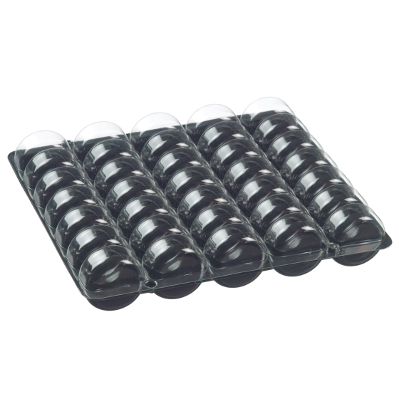 Scatola per 70 macaron con 2 supporti