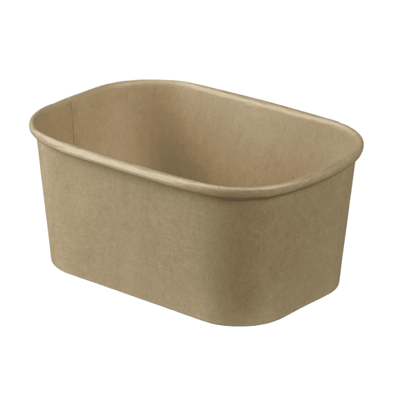 Barquette Lingot fibre de bambou 1000 ml