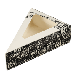 Scatola per fette di torta District da 155 x 110 x 45 mm