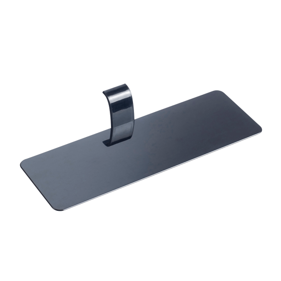 Alzata per pasticceria Palet' rettangolare nera 130x45 mm