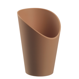 Vaschetta per patatine fritte LOOP PP beige scuro H120Ø82mm