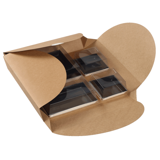 Scatola per il pranzo Rosace da 280 x 280 x 57 mm