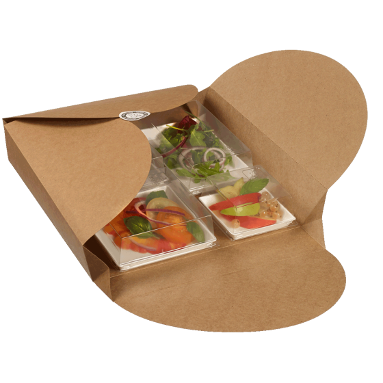 Scatola per il pranzo Rosace da 280 x 280 x 57 mm