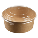 Saladier rond Ecokraft avec couvercle 750 ml