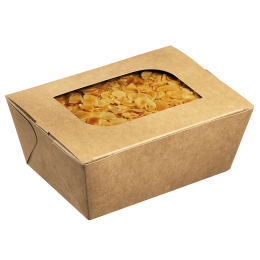 Barquette snacking avec fenêtre 500 ml