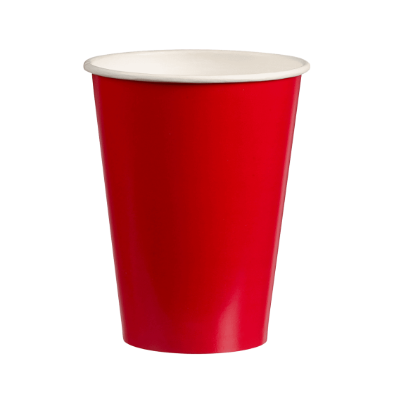 Bicchiere di carta rossa da 276 ml