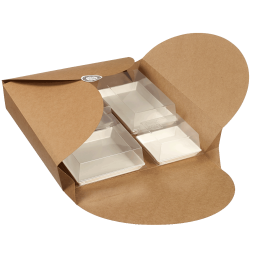 Kit vassoio Rosace stoviglie Quartz bianche con coperchio