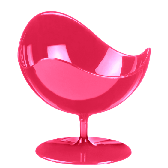 Vasetto Ball Chair fucsia PS 50 ml - 5 pacchi da 2