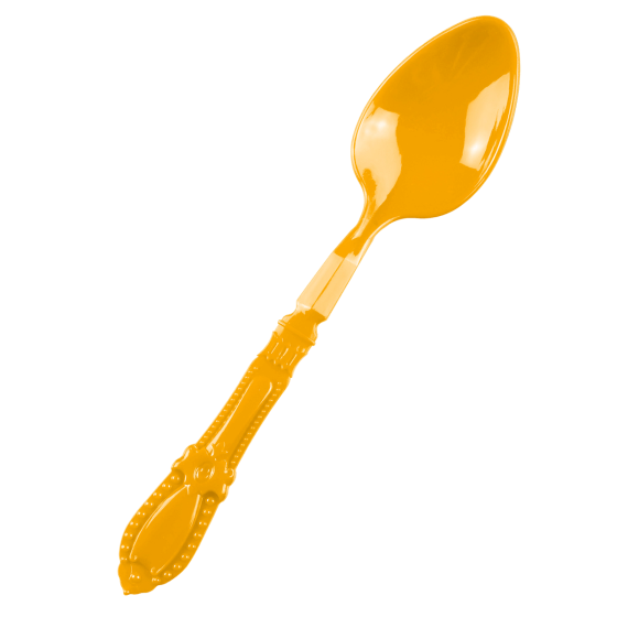 Mini cucchiaio Baroque arancione PS - 12 pacchi da 25
