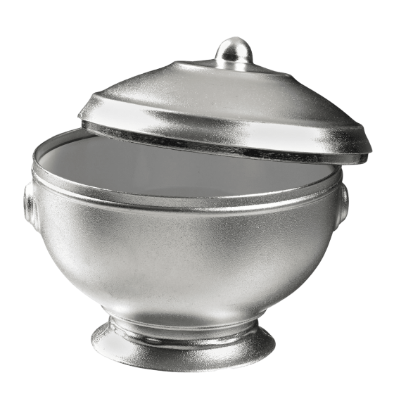 Zuppiera Eskoffié argento/bianco da 60 ml