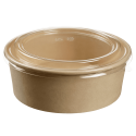 Saladier rond fibre de bambou avec couvercle 1300 ml