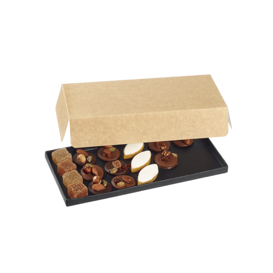 Plateau Fenix noir mat laminé 275x126 mm (Atlas 1/3)