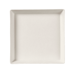 Assiette Quartz pulpe de canne 130x130 mm