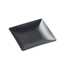 Assiette Fluid' PP noir 110x110 mm