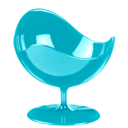 Verrine Ball Chair bleu ciel PS 50 ml - 5 paquets de 2