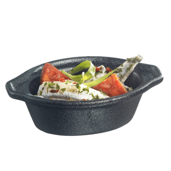 Pentolino Eskoffié Sandy in ceramica nera da 40 ml