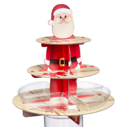 Espositore Babbo Natale + 4 vaschette - 24 pacchi da 1