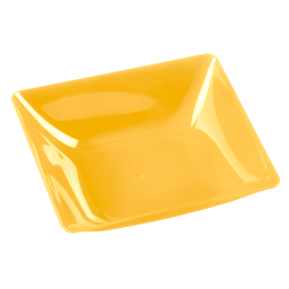 Coupelle Fluid' jaune PS - 10 paquets de 6