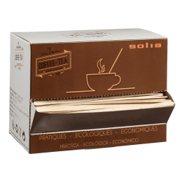 Agitateur bois en boîte distributrice 140 mm