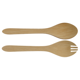 Posate da servizio in bambù