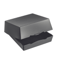 Scatola per hamburger LOOP con coperchio in PP 169x171 mm
