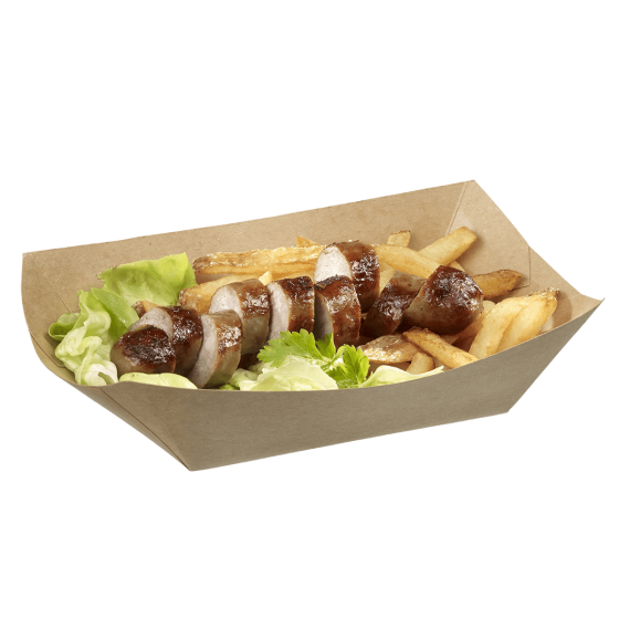 Vaschetta svasata Ecokraft da 220 x 145 x 65 mm