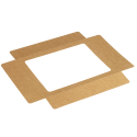 Couvercle kraft avec fenêtre pour plateau Fenix 1/2 GN