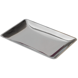 Vassoio Fluid' argentato PS - 24 pacchi da 1