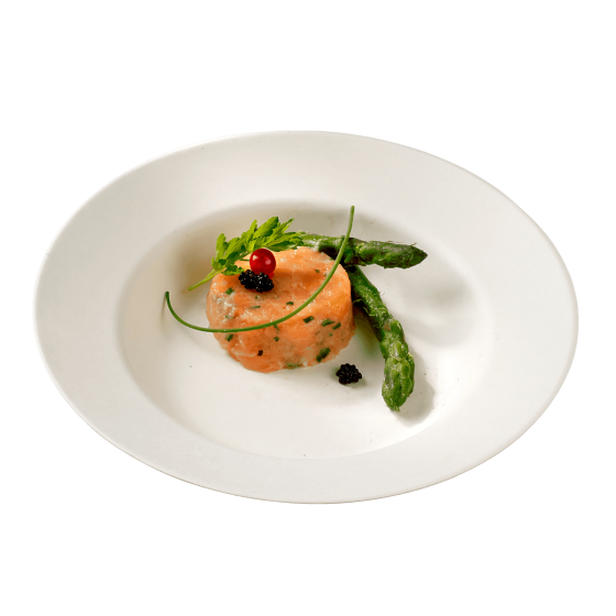 Piatto fondo premium in polpa di canna Ø 230 mm