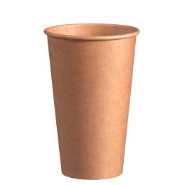 Gobelet carton brun avec lamination 490 ml